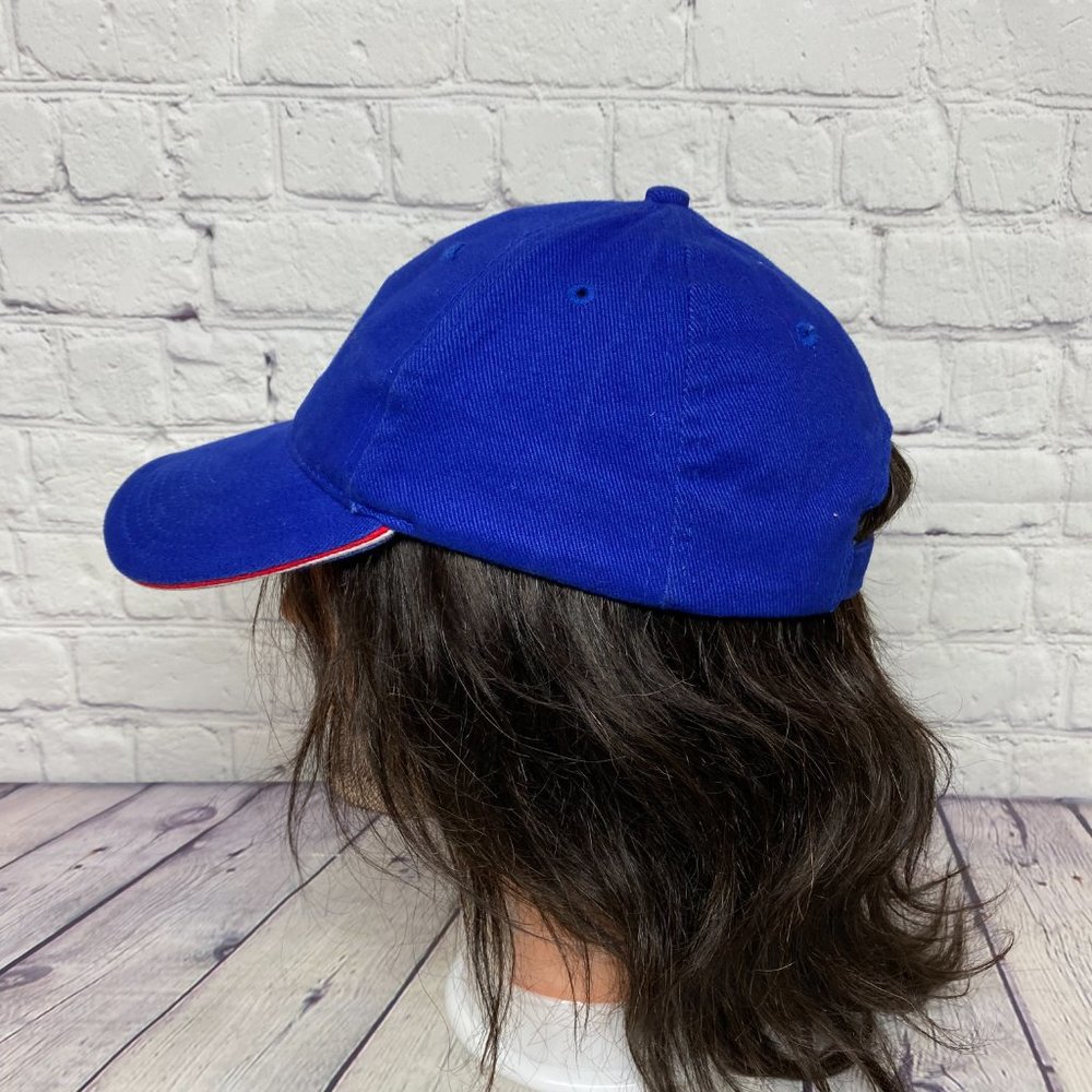 NESTLE Hat Cap Strap Back Blue Adjustable Embroidered Cotton One Size Fits All - Picture 2 of 8